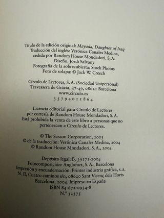 MAYADA hija de Irak
