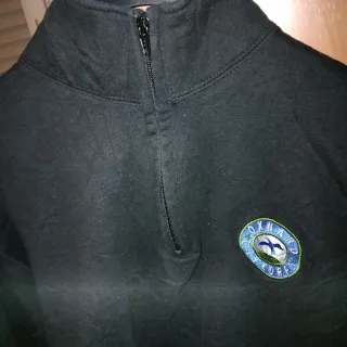 Sudadera Champion Negra Media Cremallera