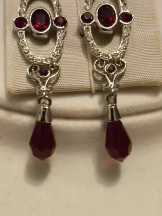 Pendientes Plata Estilo Georgiano