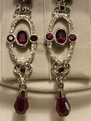 Pendientes Plata Estilo Georgiano