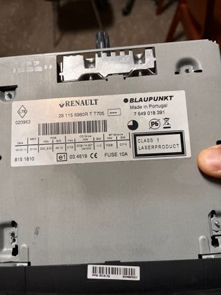 Radio Original Renault Laguna Coupe