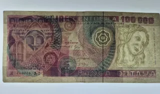 100.000 Lire Banca d'Italia Botticelli