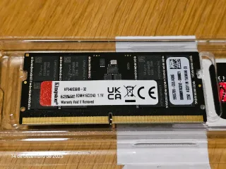 2x 32GB DDR5 SODIMM 4800 CL38 Kingston