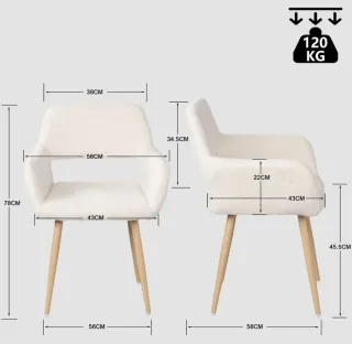 Juego de 2 Sillas Comedor