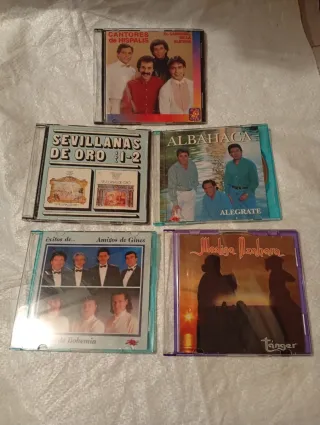 Lote 5 CDs Música Variada Flamenco Sevillanas
