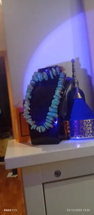 Collar de ámbar natural antiguo