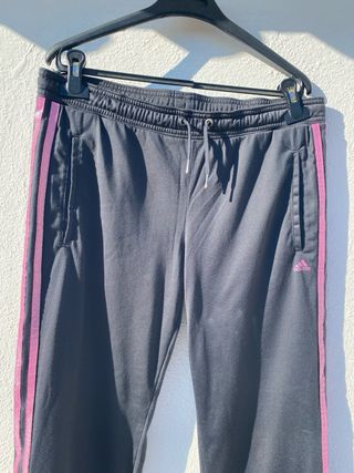 Conjunto Adidas Chándal Gris y Rosa