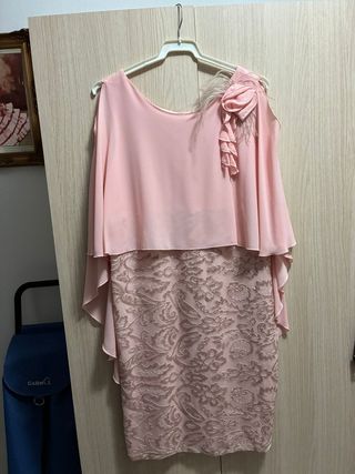 Vestido Boutique Sandra Peña Talla 48 Rosa