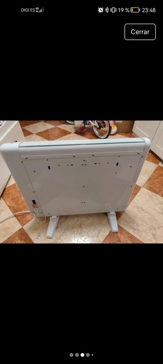 Emisor térmico calor azul