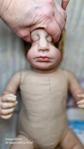 Muñeca estilo reborn 49cm, cuerpo de tela