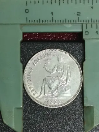 Moneda 1 Peseta Plata 2ª Rep. Esp. 1933