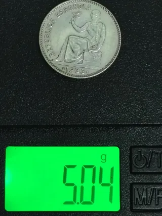 Moneda 1 Peseta Plata 2ª Rep. Esp. 1933