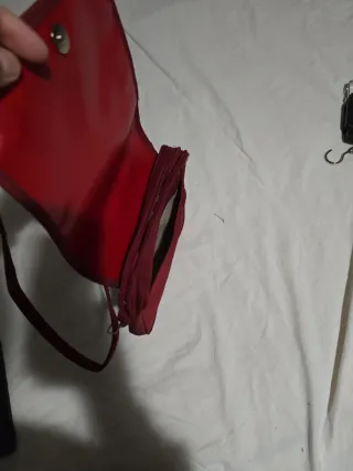 Bolso bandolera mujer  rojo