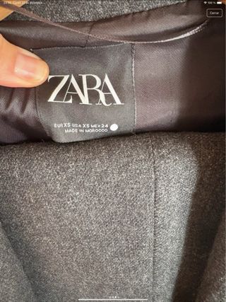 Conjunto Abrigo y Pantalón Zara Gris