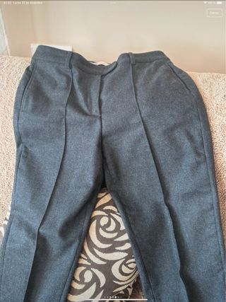 Conjunto Abrigo y Pantalón Zara Gris