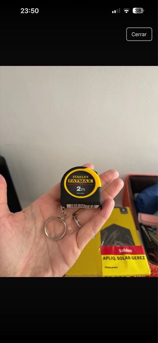 Cinta métrica Stanley Fatmax 2m llavero