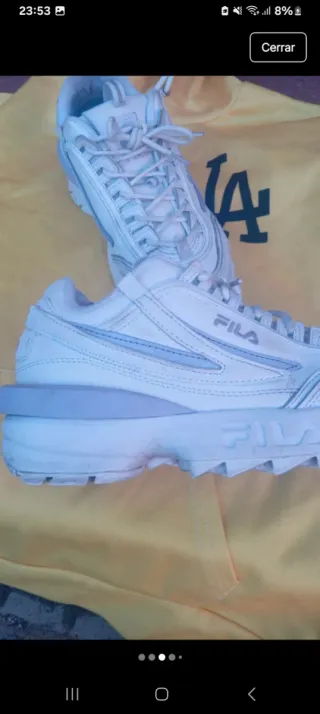 Zapatillas Fila lila Blanco Talla 39