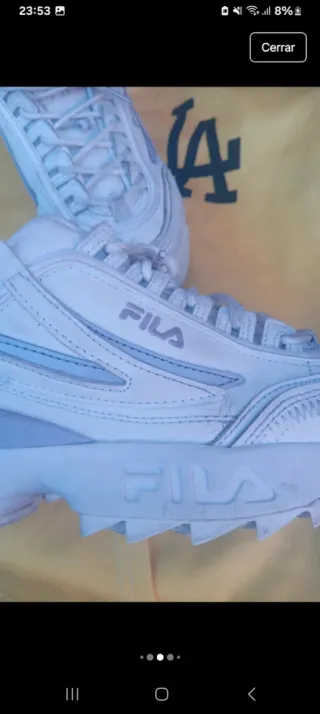 Zapatillas Fila lila Blanco Talla 39