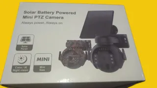 Câmara PTZ Solar Mini WiFi 4G 4MP Exterior