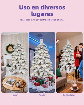 Árbol Navidad 180cm con Luces LED