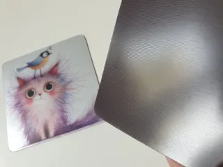 2 Imanes decorativos de gatos y pájaros