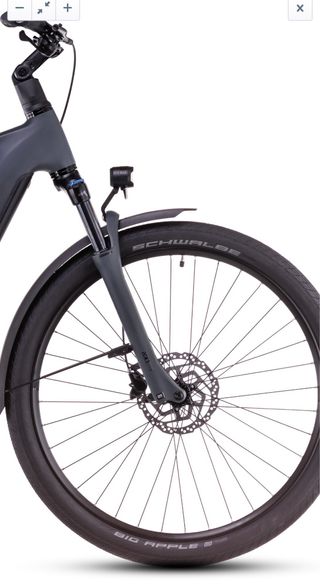 Bicicleta Eléctrica Cube Gris Oscuro