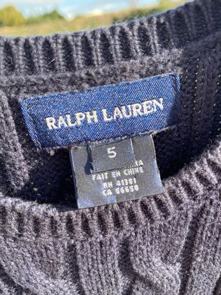 Vestido Ralph Lauren Niña Azul Marino