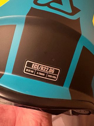 Casco de cross Acerbis X-Track Fibra Verde/Negro