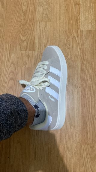 Adidas Campus Beige/Blanco Talla 44
