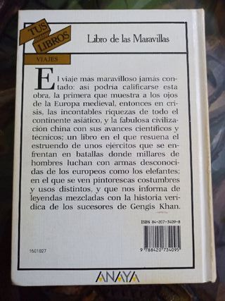 Marco Polo. Libro de Las Maravillas. Historia.