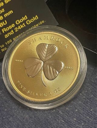 Onza de Plata Shamrock 1 oz