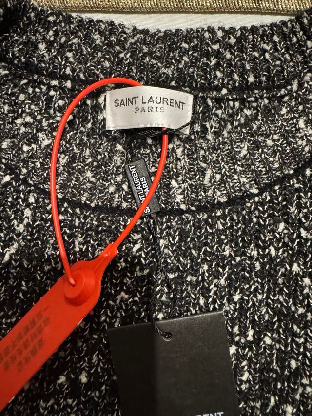 Jersey Saint Laurent YSL Negro Lana