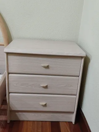 Cama juvenil 105cm con mesillas