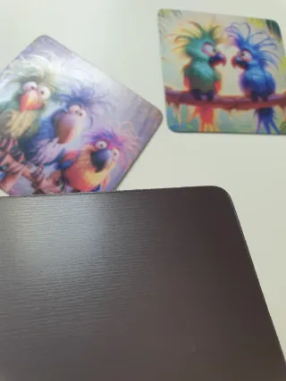 3 Imanes divertidos de loros