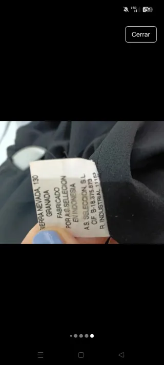 Vestido corto fiesta negro con pedrería