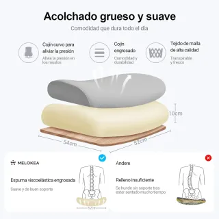 Silla de oficina ergonómica gris