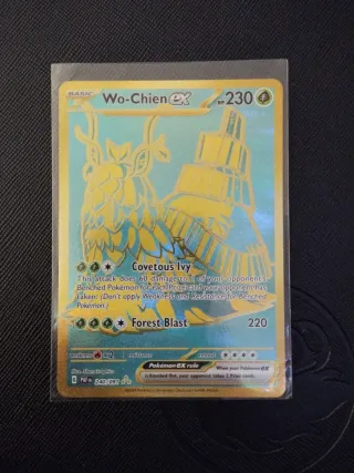 Wo-Chien EX Carta Pokémon dorada Paldean fates