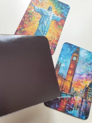 3 Imanes Decorativos Viajeros