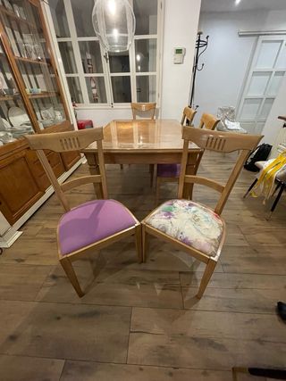 Sillas comedor roble macizo AMCLASSIC