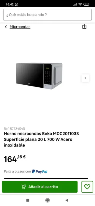 Horno Microondas Beko MOC201103S