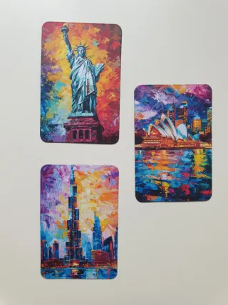 3 Imanes Decorativos Viajes