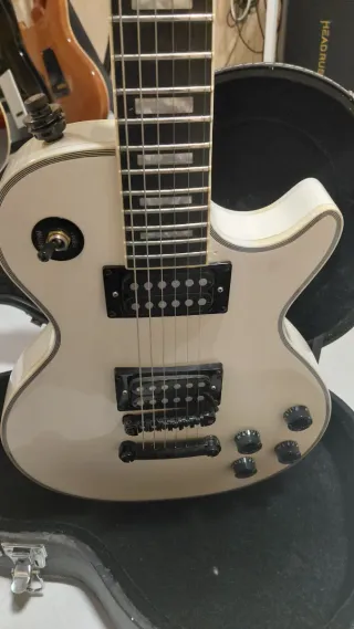 Guitarra Chibson Blanca Les Paul