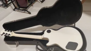 Guitarra Chibson Blanca Les Paul