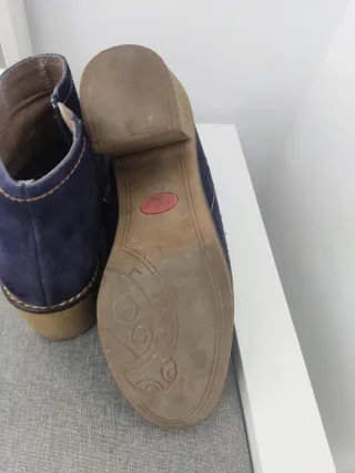 Botín serraje azul Yokono talla 38