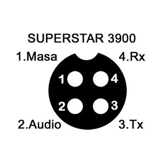 MICRÓFONO RECAMBIO 4 PINES NUEVO SUPERSTAR 3900