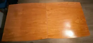 Mesa de comedor de madera extensible