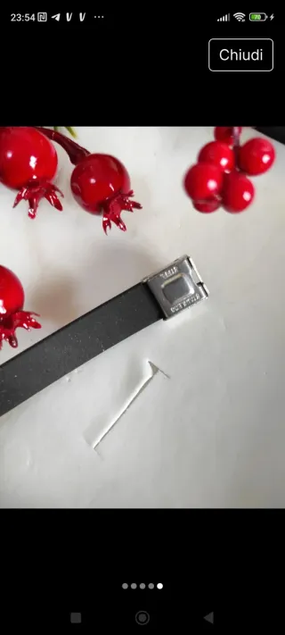 Bracciale uomo nero e oro