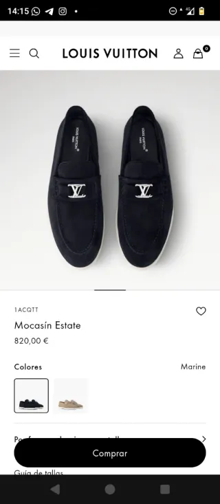 Mocasines Louis Vuitton Estate azul marino oscuro