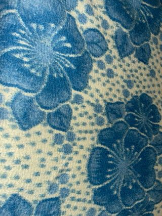 Mantas para cama de 90cm, azul y blanco