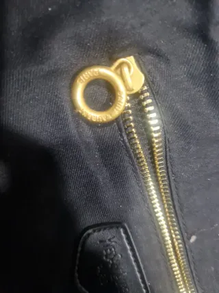 Borsa imbottita Yves Saint Laurent nera e dorata